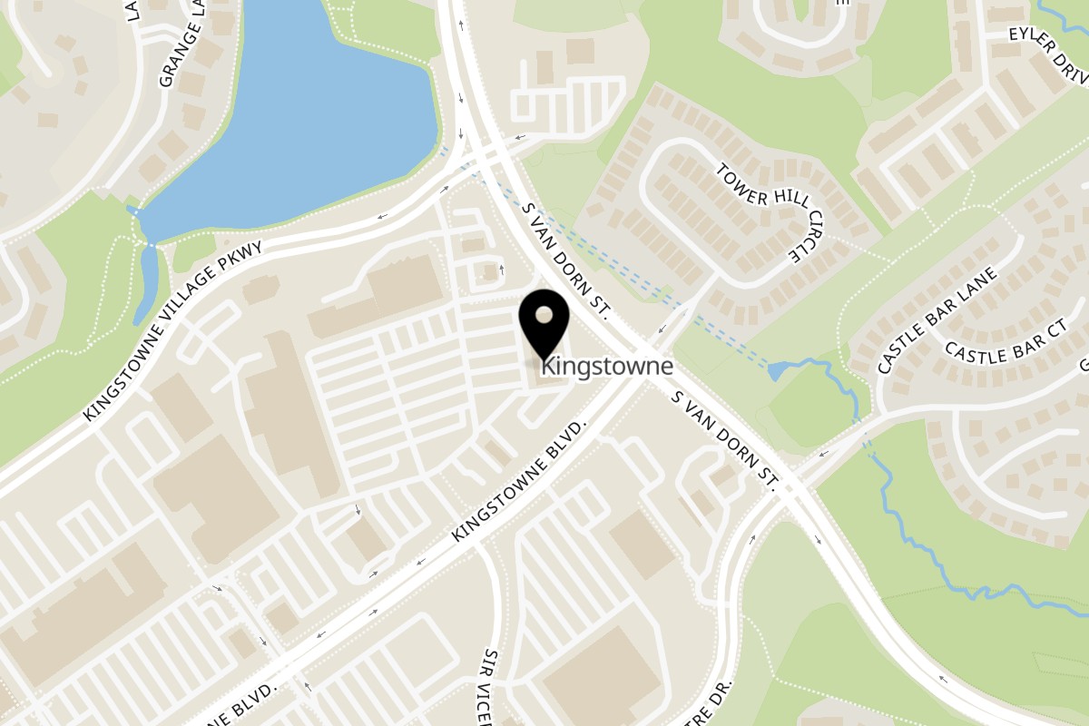 Map showing the location of Pho Ngon on 5810 Kingstowne Towne Ctr #140 in Alexandria